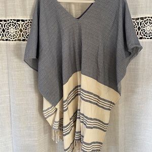 Woven poncho